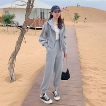 Casual Fashion Acropolis Suit Sports Suit Women Spring Autumn 2022 New Dress Ocean Gas Minus Two Sets Harbor Taste Retro Tide