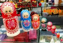 Russian ten-layer doll 10-layer hand-painted color color colorful tasteless environmental snowflake wish doll
