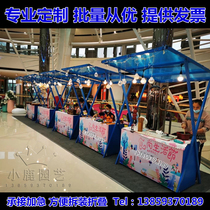 Market stalls iron folding activity sheds cultural and creative shelves net red rental night market stalls shelves market clocking points