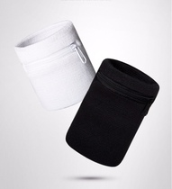 Pure cotton wrist guard zipper wrist band sweat-absorbing sweat thin volleyball basketball running sports mens and womens card bag wrist guard