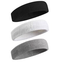 Spring and summer sports headband cotton sweat-absorbing hair belt men and women running headgear Sweat Belt Fitness hair bandana tide man Joker