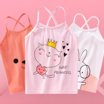 Children little girls wear womens treasure top Childrens sling baby Baby cotton vest Summer thin girls underwear
