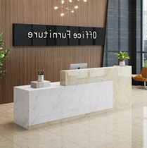 Imitation marble paint Front desk Company reception desk Cashier Beauty salon Training bar Corner hair salon Gym