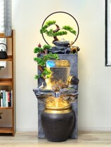 High Mountain Flowing Water floor ornaments living room balcony circulating feng shui wheel rich decorative water curtain wall rockery fountain landscape