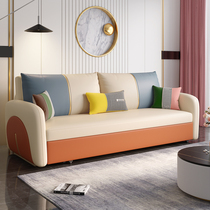 Light luxury sofa bed sitting and sleeping dual-purpose multifunctional foldable storage living room single double disposable technology cloth small apartment