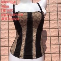 Four seasons without wearing bra one-piece abdomen vest without steel ring with chest pad inside sexy body shaping underwear women