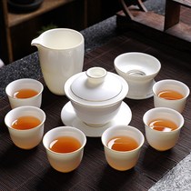 Goat Fat Jade Utiliturg Tea Kit Brief office Home Living Room Tea Maker Business Holiday Gift-making