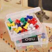  Deli 0021 color I-shaped nails Color pushpin pins Sketch pushpin Office supplies