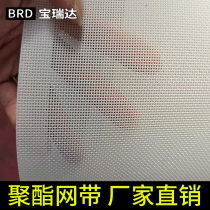 Tea green square hole polyester food conveyor belt thousand sheet machine belt Nylon mesh checkered bean skin drying farm
