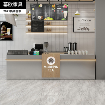 Milk tea shop Cashier Bar Simple modern cake Dessert shop Cafe Small pet shop Front desk Reception desk