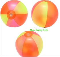 Inflatable playing water ball 3 color beach ball young children adult swimming water sports volleyball baby pat ball
