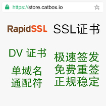 RapidSSL SSL certificate DV single domain multi-domain wildcard https DigiCert