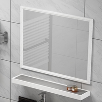Space aluminum bathroom mirror cabinet wall mirror anti-fog HD wall hanging toilet rack storage sink mirror