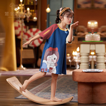 Childrens summer thin pajamas Girls  night dresses Baby pure cotton short-sleeved girls Cartoon princess style parent-child outfit mother and daughter