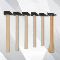 Gold tool iron hammer wooden handle hammer steel hammer square head small hammer chisel engraved hammer silversmith gold hammer