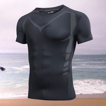 Swimsuit mens coat swimming trunks jellyfish suit snorkeling short sleeve sunscreen surf suit quick-drying suit