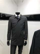 21 new mens lapel collar trench coat business casual style overcome coat solid color top LENZON collar