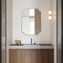 New Chinese wall-mounted bathroom mirror plum blossom mirror creative bathroom fitting mirror cosmetic mirror toilet bathroom bathroom mirror hanging mirror