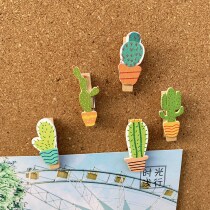 5 Cactus pin clips small net red book ins dont hurt photo pushpins message felt cork board Press nails