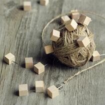 60 wooden square I-shaped nails tacks Creative advertisements Art Cork pushpins studs