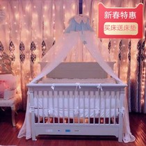 Export American baby crib imported solid wood luxury American multifunctional large size can be spliced big bed into human bed