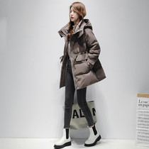 Sandro Moscoloni2021 new women winter long down jacket thin thick warm overalls jacket