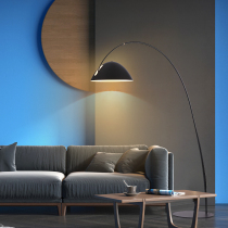 Floor lamp Nordic modern living room study creative atmosphere Net red eye protection vertical bedside bedroom ins fishing lamp