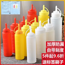 Squeeze Sauce Bottle Home Squeeze Oil Pot Plastic Sharp Mouth Kitchen Seasonings Bottle Jars Tomato Jam Salad Commercial Squeeze