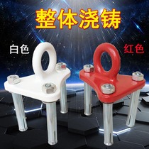 Fire escape safety life-saving rope slow descender large fixing device triangle fixing bracket hook hanging board rack