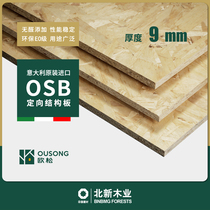 North New European Song Board 9mm Italy imported E0 grade Poplar OSB directional structural board ceiling bottoming decorative lining board