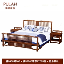 Red Wood Bed 1 8 m Double beds New Chinese Hedgehog Purple Sandalwood Myanmar Flowers Pear Wood Kyocera Supear Big Fruit Purple Sandalwood