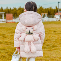 British next dears childrens down jacket childrens thick girls winter clothes long foreign childrens clothing jacket