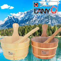 Sauna accessories sauna wooden barrel wooden spoon sauna bucket sauna spoon Finland imported sauna equipment sauna stove accessories