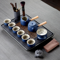 Wu Jinshi tea tray Household Kung Fu tea set Tea table Japanese simple living room small water storage dry bubble table drainage tea sea