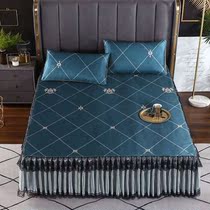 Mat Ice Silk seat bed qun kuan cooling mattress three-piece Summer 1 8 meters bed machine washable folding summer mat
