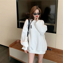 MAJE DVAWN lazy wind small man casual sweater female 2021 New Korean loose Joker top