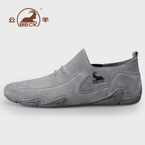 Ram mens shoes 2021 New Tide leather mens casual shoes spring and autumn leather soft sole shoes mens trendy shoes