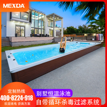 Mastercard Infinity Pool Villa Outdoor Heated Surf Pool Bathtub Large indoor and outdoor pool