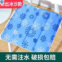 Summer cushion office pet ice bed riding portable dog cushion small car cushion square