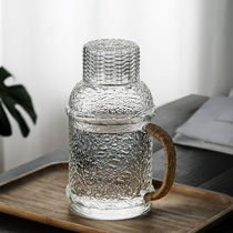 French style retro large capacity high temperature resistant household cold kettle set Japanese style cool white boiling water cup cold kettle tie pot