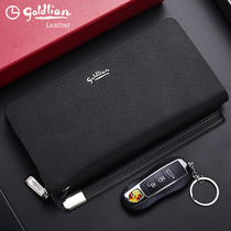 Gold Lilay wallet men long leather handbag zipper large capacity fashion designer hand bag mens 2021 New