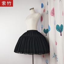 Fish bone support girl petticoat children wear dress skirt Tower Lolita skirt Japanese White