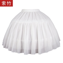 Skirt for children a word lo half-length Hanfu dress girl maid white ruffle Tower lining Daily