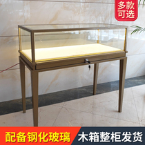 Stainless steel Wrought iron glass display case Commercial solid wood display case Antique jewelry display rack Glasses counter