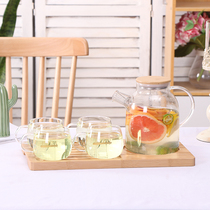 Home tea tea set fruit teapot set Nordic fruit tea glass pot Net Red Cup combination high temperature resistant