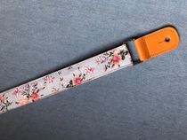 Handmade literary style haze blue background ukulele strap ukulele strap