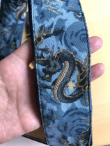 Handmade widened domineering DRAGON DRAGON male guitar strap suitable for various models of folk guitar electric guitar