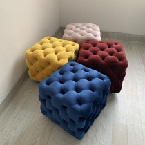 Shoe stool new products put cloakroom sofa stool American creative Net red small stool bedroom living room light luxury dressing stool