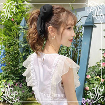 New design Mawei wig female short hair butterfly knot ponytail mesh red style Strap Water Polenta Hair