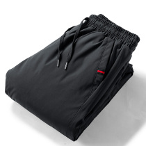 More overweight cotton pants male outside wearing winter thickening Northeast warm and cold prevention mid-aged cotton pants male elderly loose grandpa